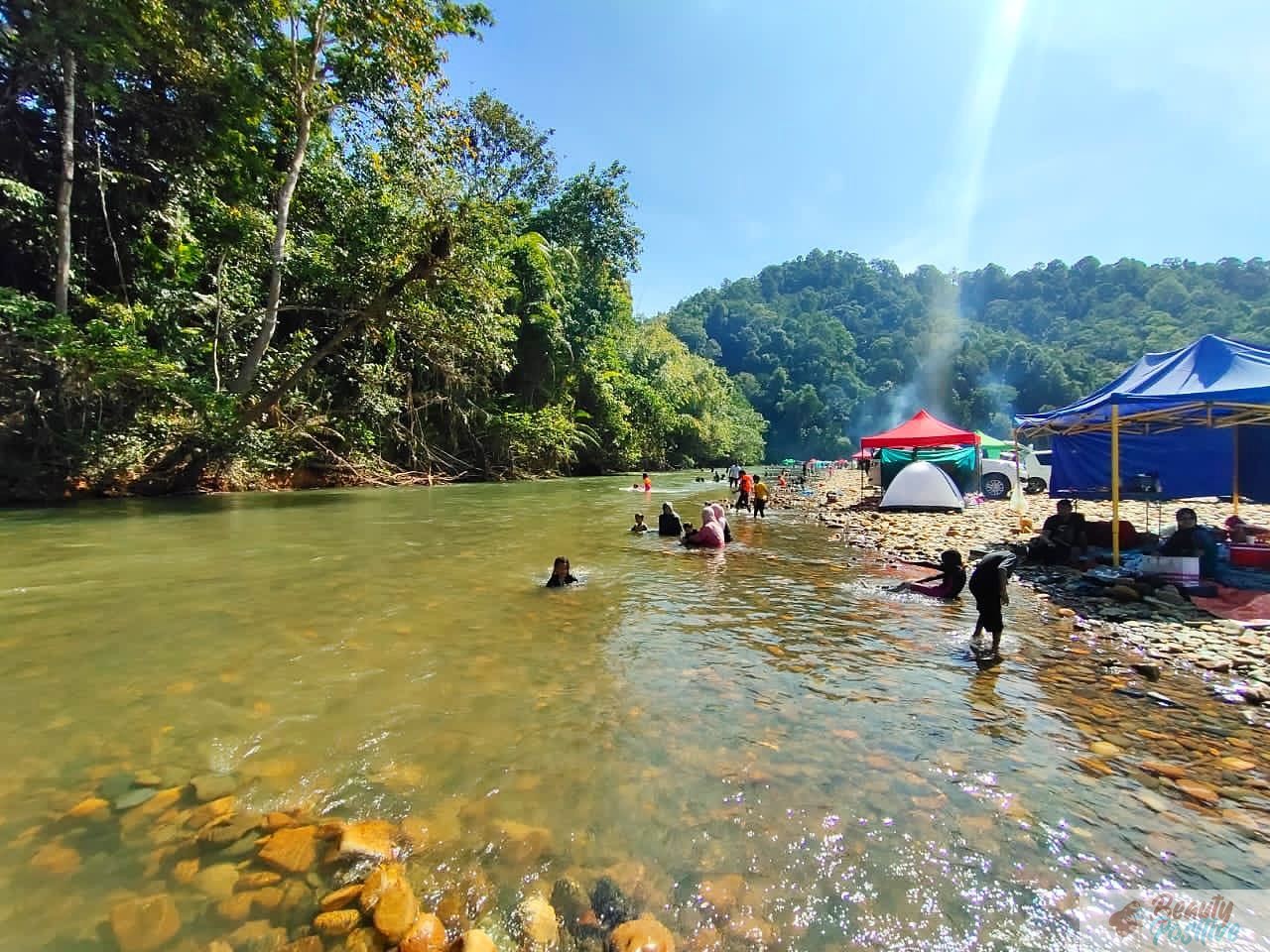 chill at lake