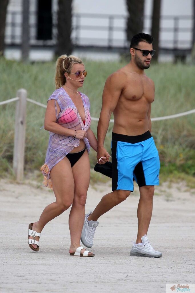 Britney Spears and her boyfriend