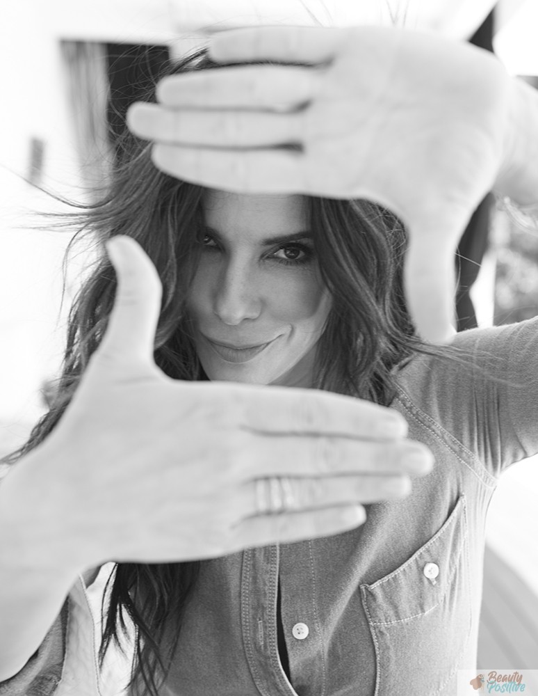 Sandra Bullock having fun