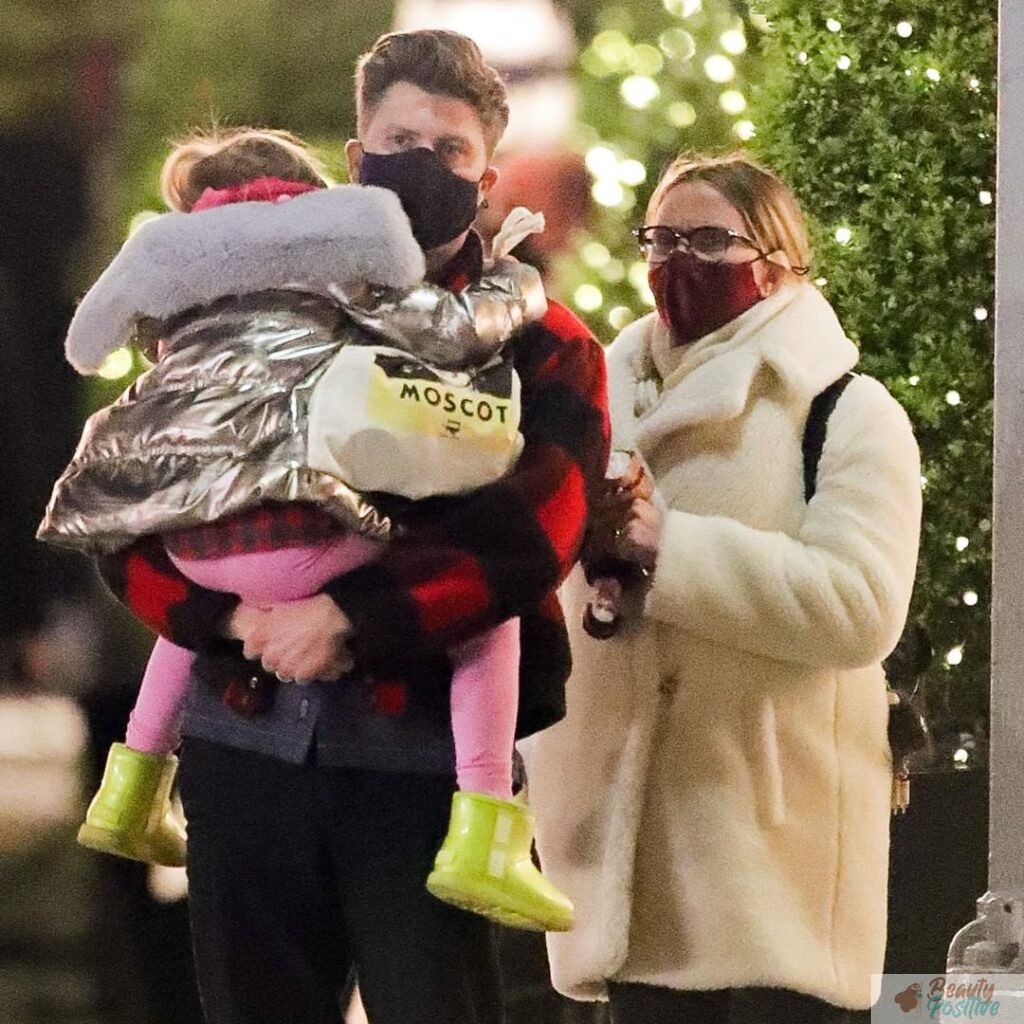 Colin Jost with the daughter of Johansson