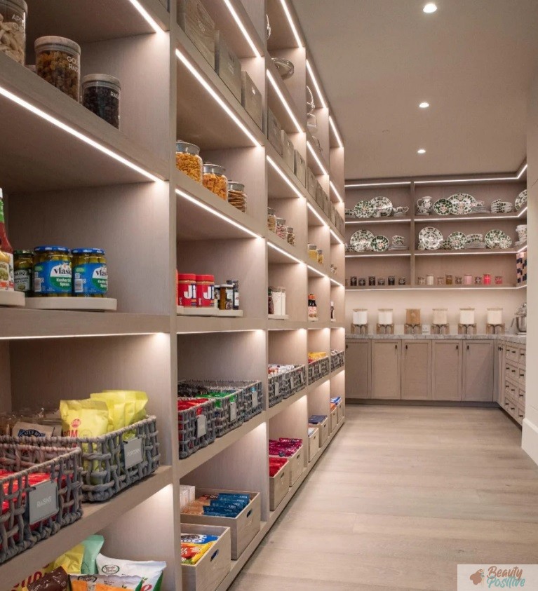 The pantry in the Khloe house