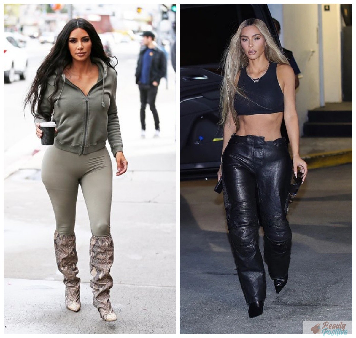 Kim before and after
