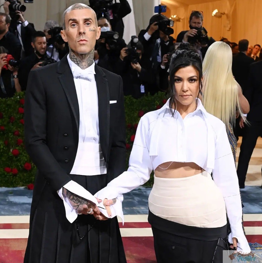 Kardashian with her husband