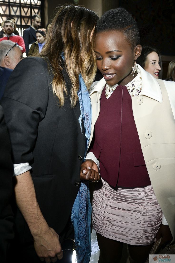 Lupita Nyong'o with Jared Leto