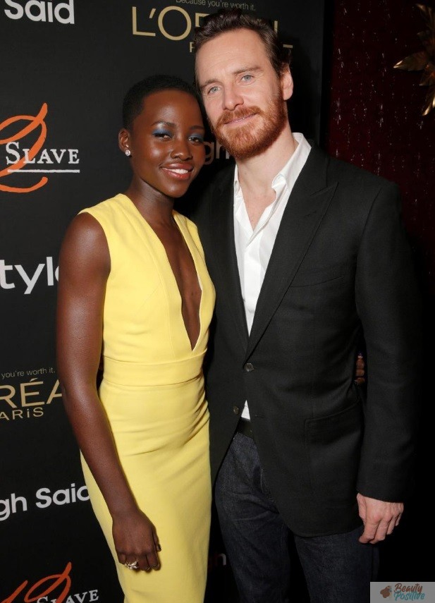 Michael Fassbender and Lupita Nyong'o 