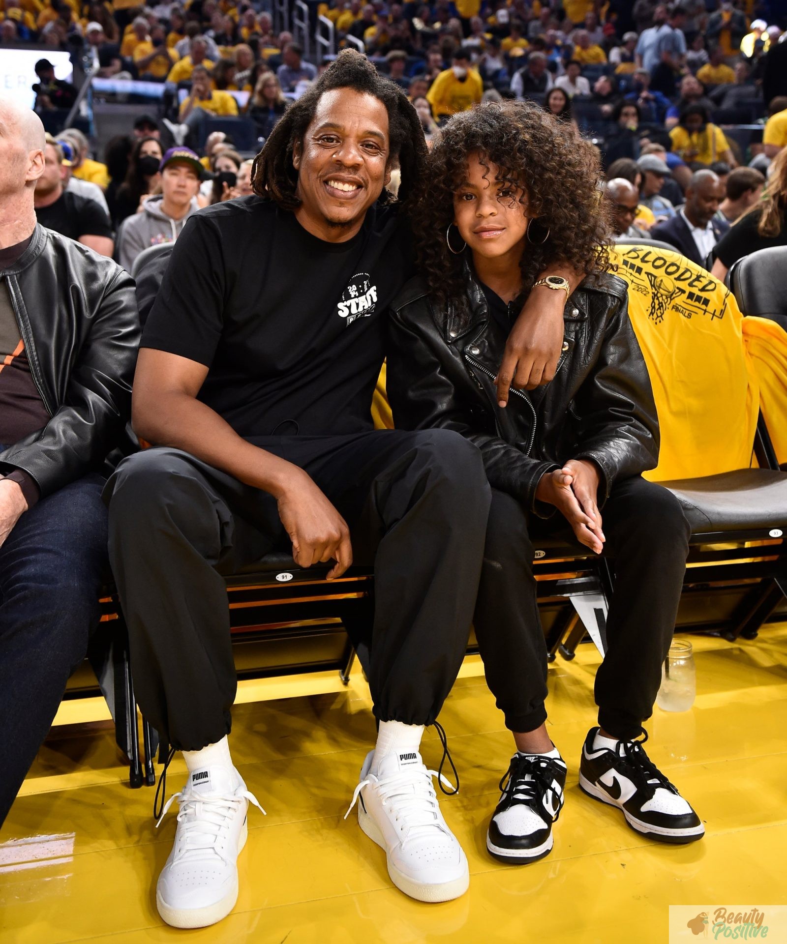 Jay-Z with his daughter
