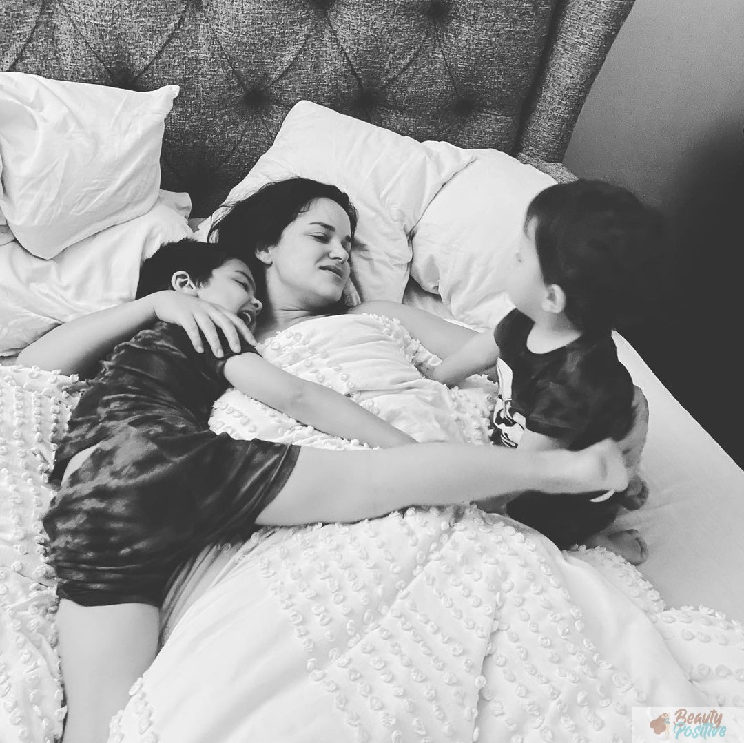 Melissa Fumero with her children