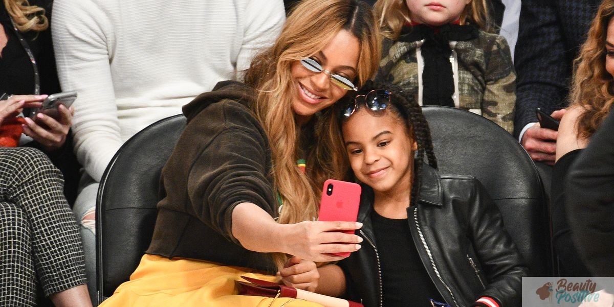 Beyoncé with her daughter