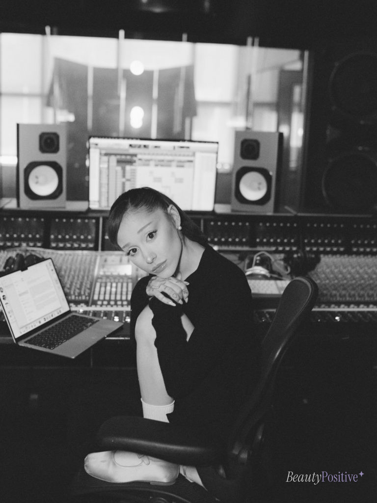 Ariana Grande in the studio, from her Instagram