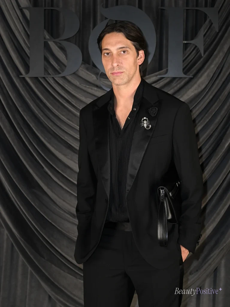Andrew Mukamal, the stylist behind the doll-by-doll press tour, at a Business of Fashion event in October 2026.