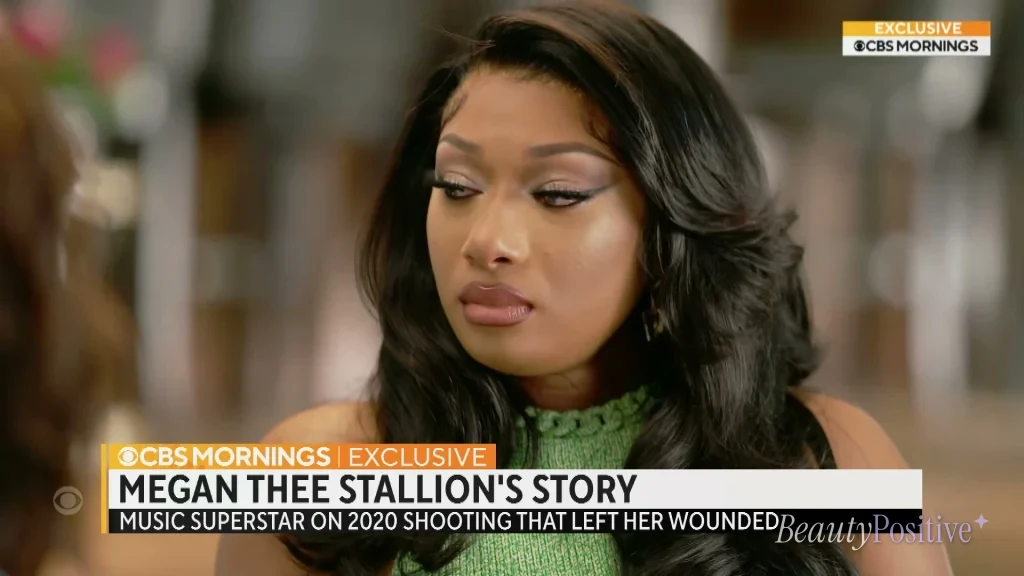 Megan Thee Stallion in her CBS Mornings interview about the shooting.