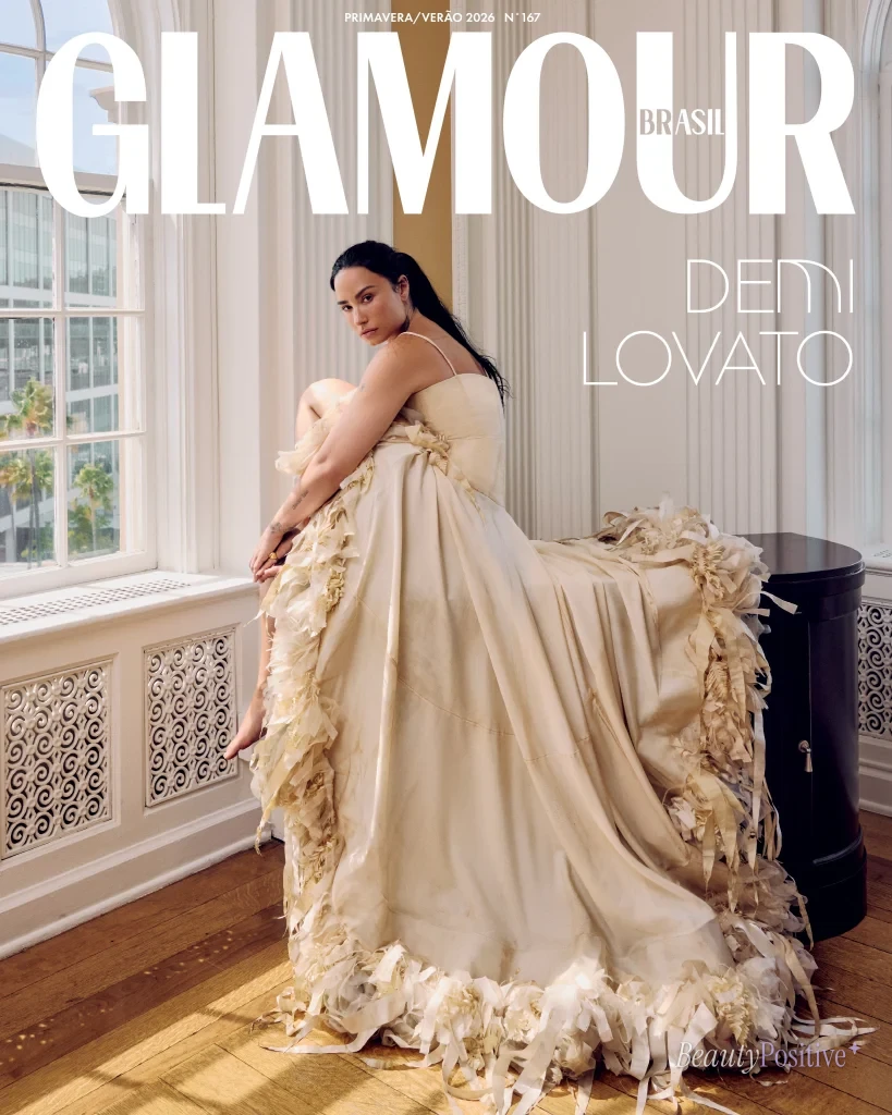 Lovato on the cover of Glamour Brasil, 2026, from her Instagram.