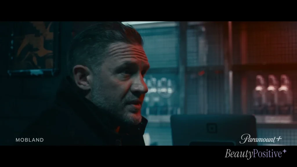 Hardy as Harry Da Souza in the MobLand trailer, Paramount+, 2025