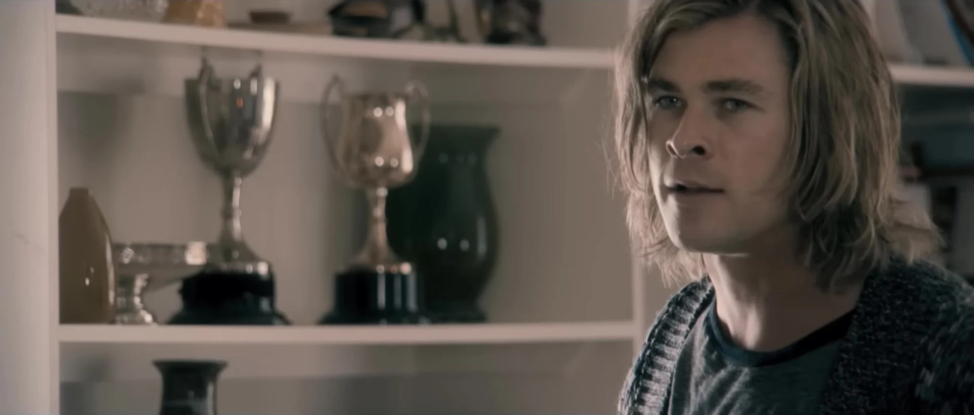 Chris Hemsworth as James Hunt in the Rush trailer (2013)