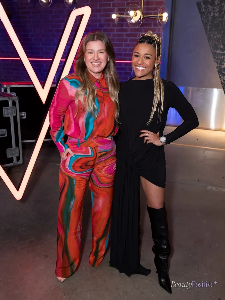 With Ariana DeBose on the set of The Voice, autumn 2026, from her Instagram.