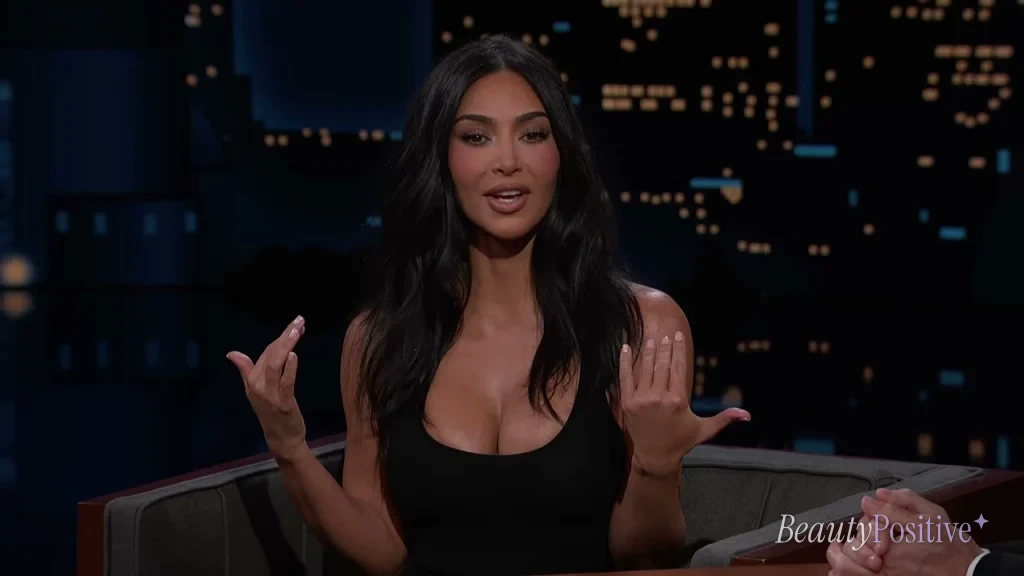 Kardashian on Jimmy Kimmel Live!, telling the Dancing With the Stars story