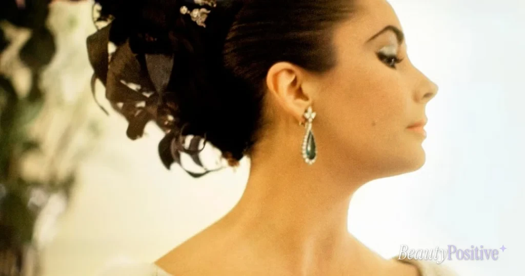 Elizabeth Taylor in her Bulgari emeralds, from the estate's Instagram.