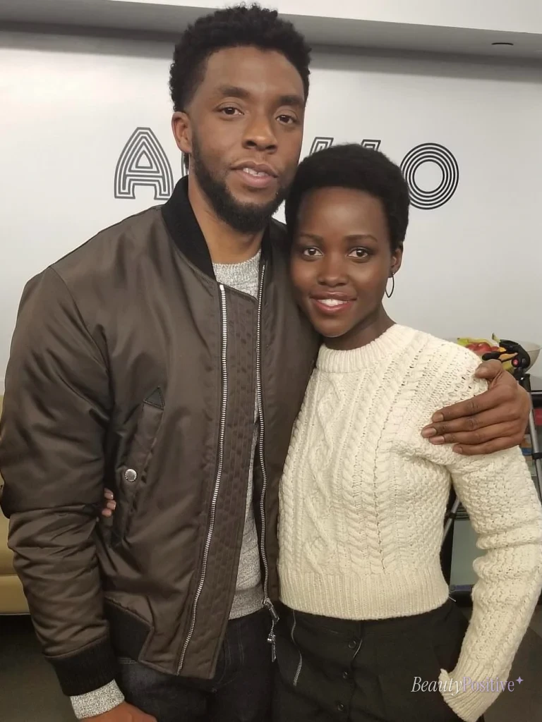 With Chadwick Boseman: 