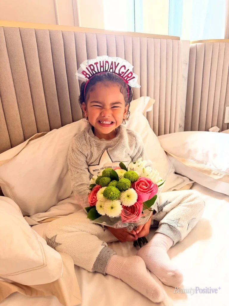 Mavie's third birthday, October 6, 2026, from her mother's Instagram.