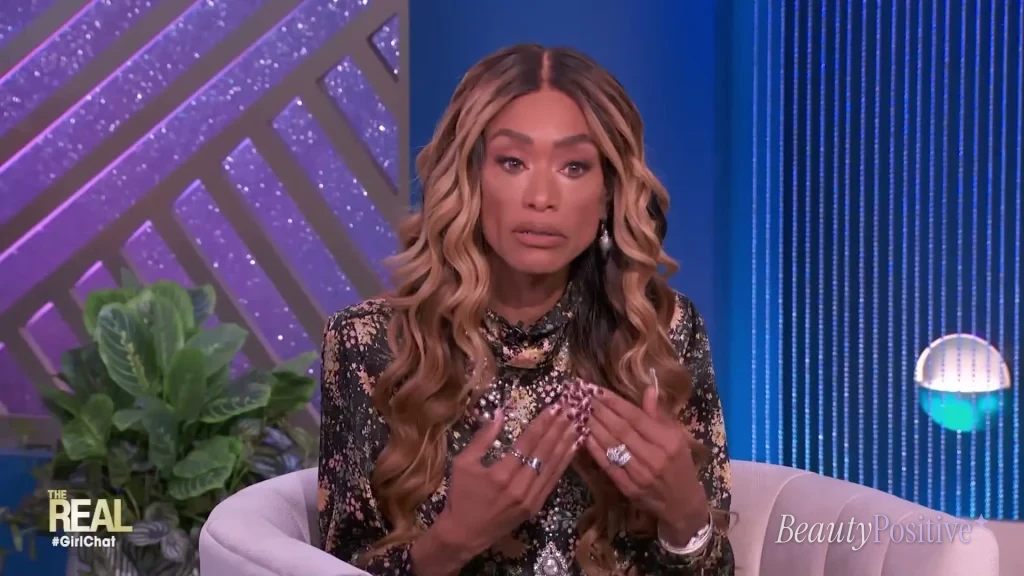 Roman on The Real in November 2021, describing what the comments do to her.