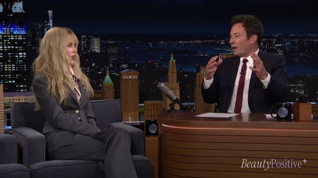 Kidman with Jimmy Fallon, talking Practical Magic 2 and a disguise she wore to rave in Ibiza.